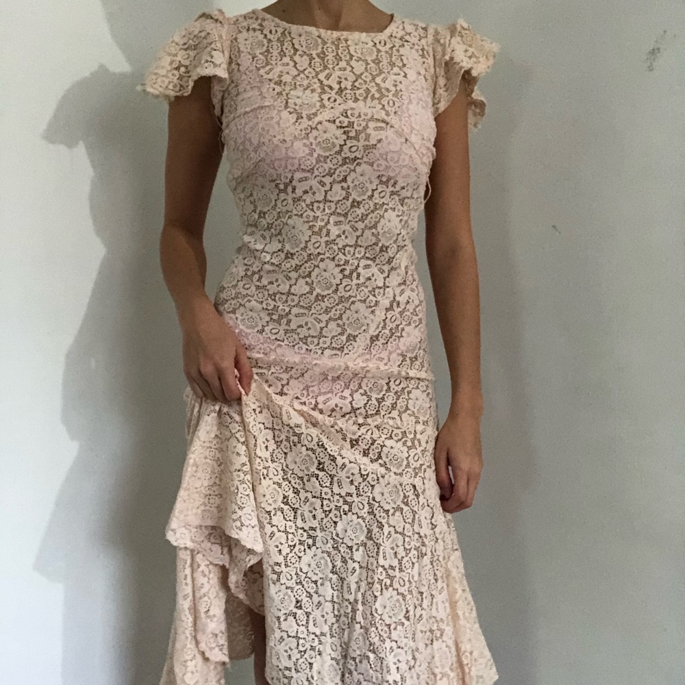 Completely lace maxi dress